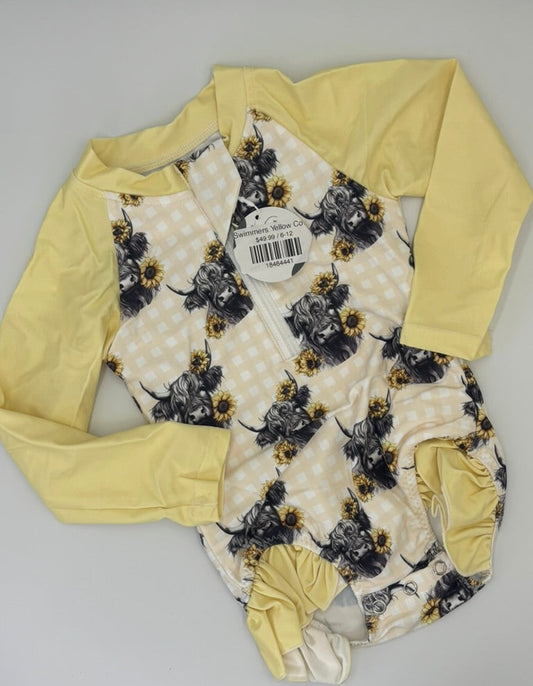 Swimmers Yellow Cows