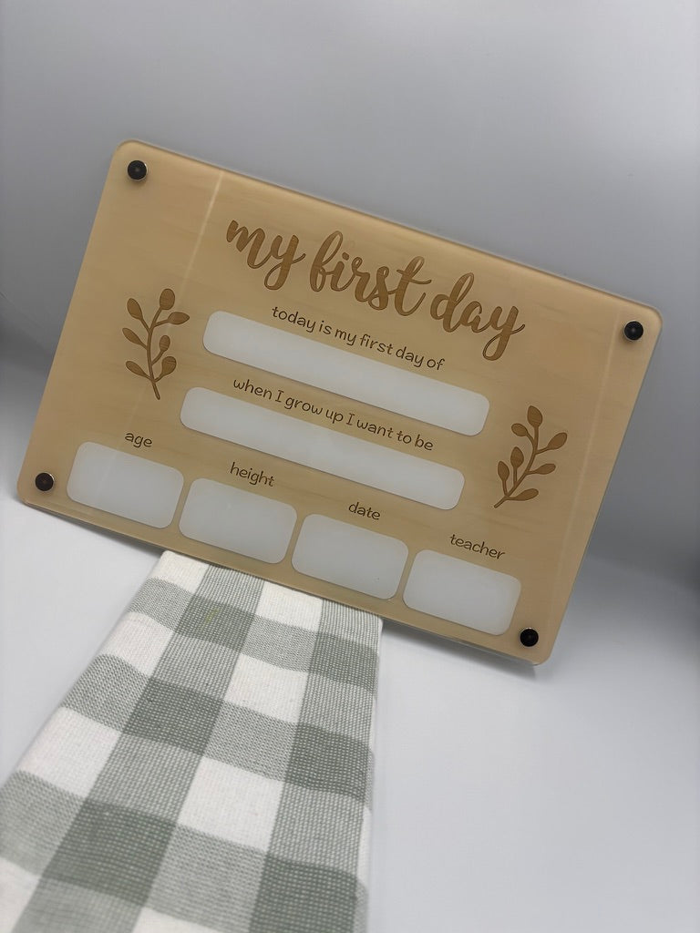 My first Day Board Acrylic