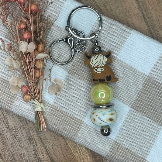 Keychains | Yellow Highland Cow