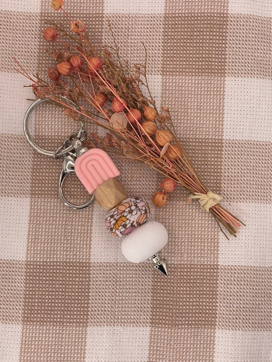 Keychains | Pink Arch Pumpkin Spice