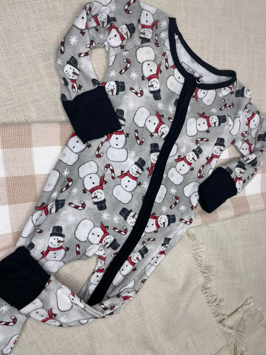 Organic Growsuit Snowman | 0-3M