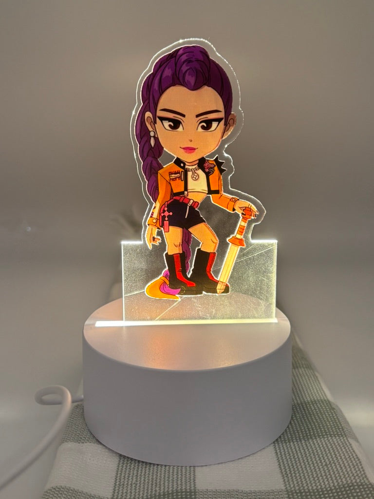 Kpop Acrylic Night Light Rumi