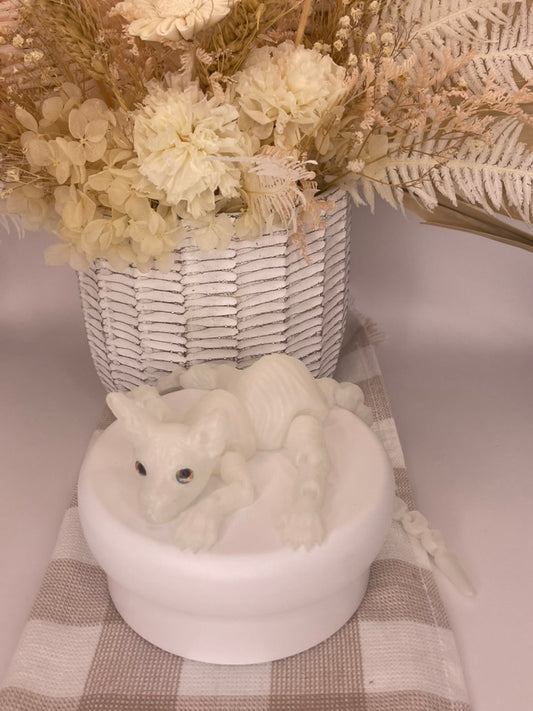 3D Printed |23cm Glow in the Dark Cat