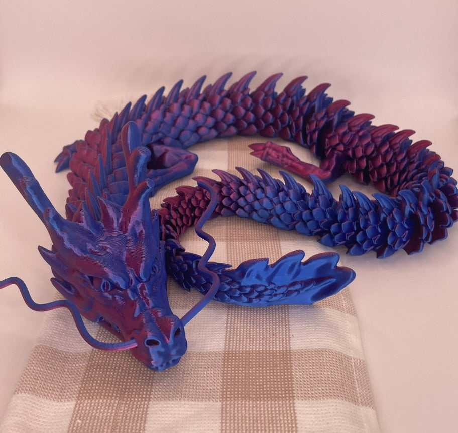 3D Printed | 90cm Dragon | Purple
