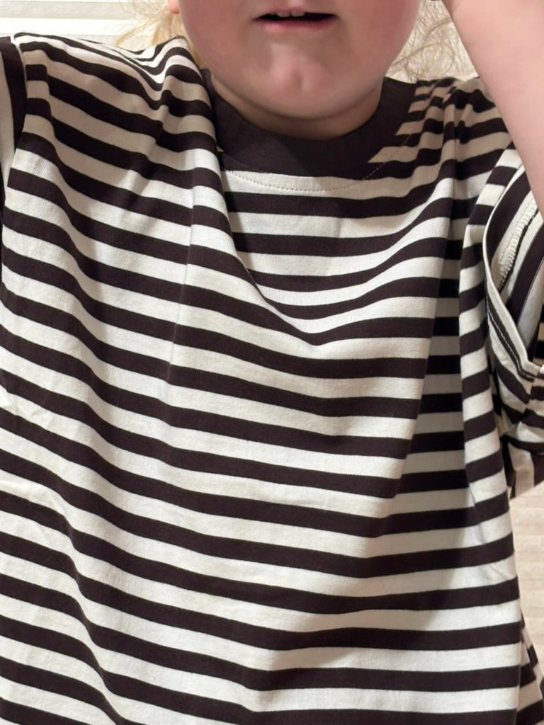 Stripped Tee | Chocolate