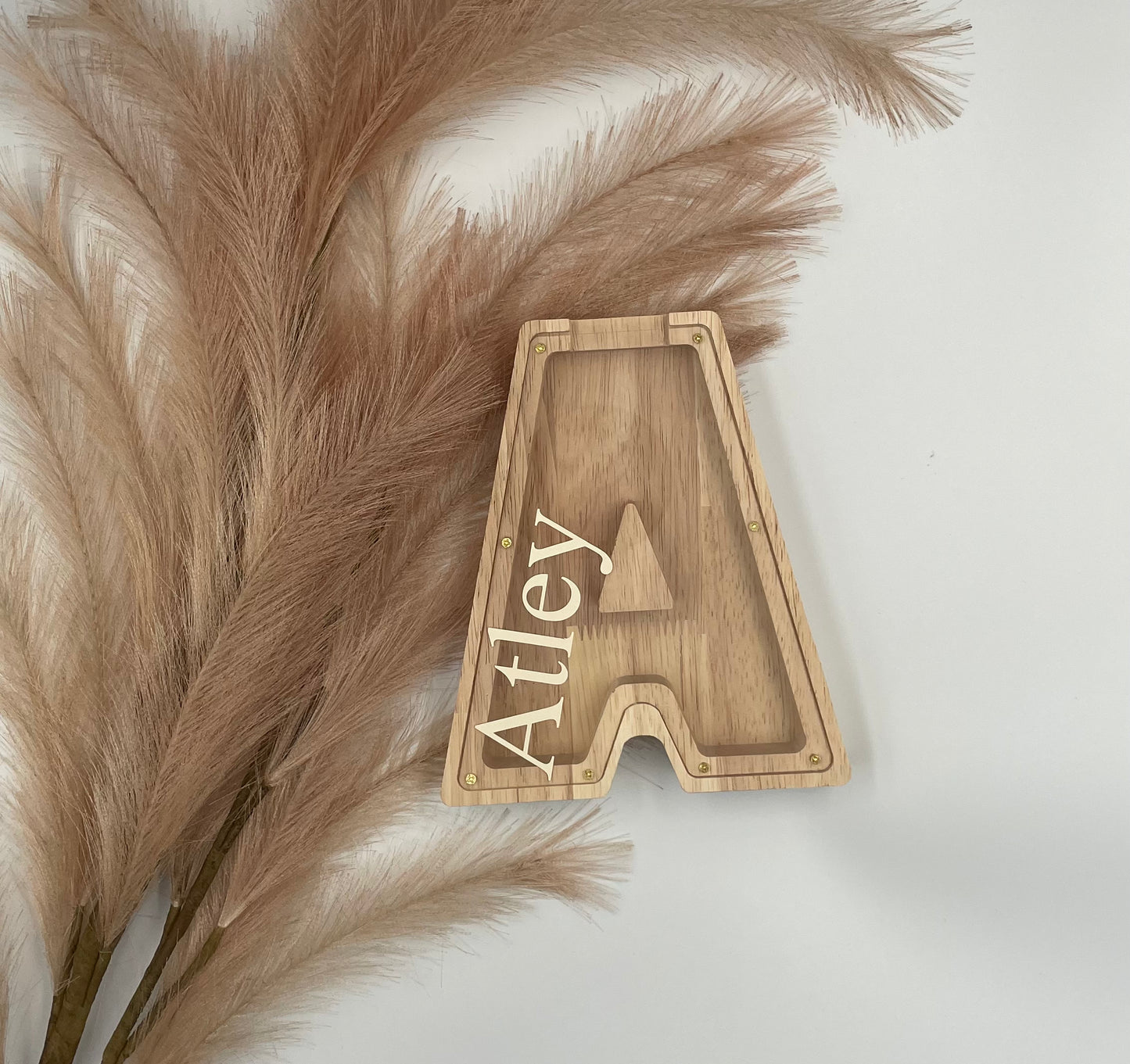 Wooden Letter Money Box