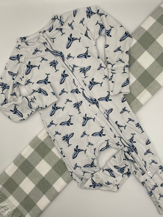 Whales Growsuit | 3-6M