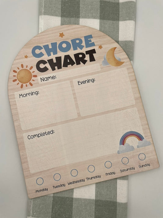 Chore Chart Blue