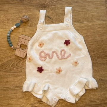 "One" Flower Romper