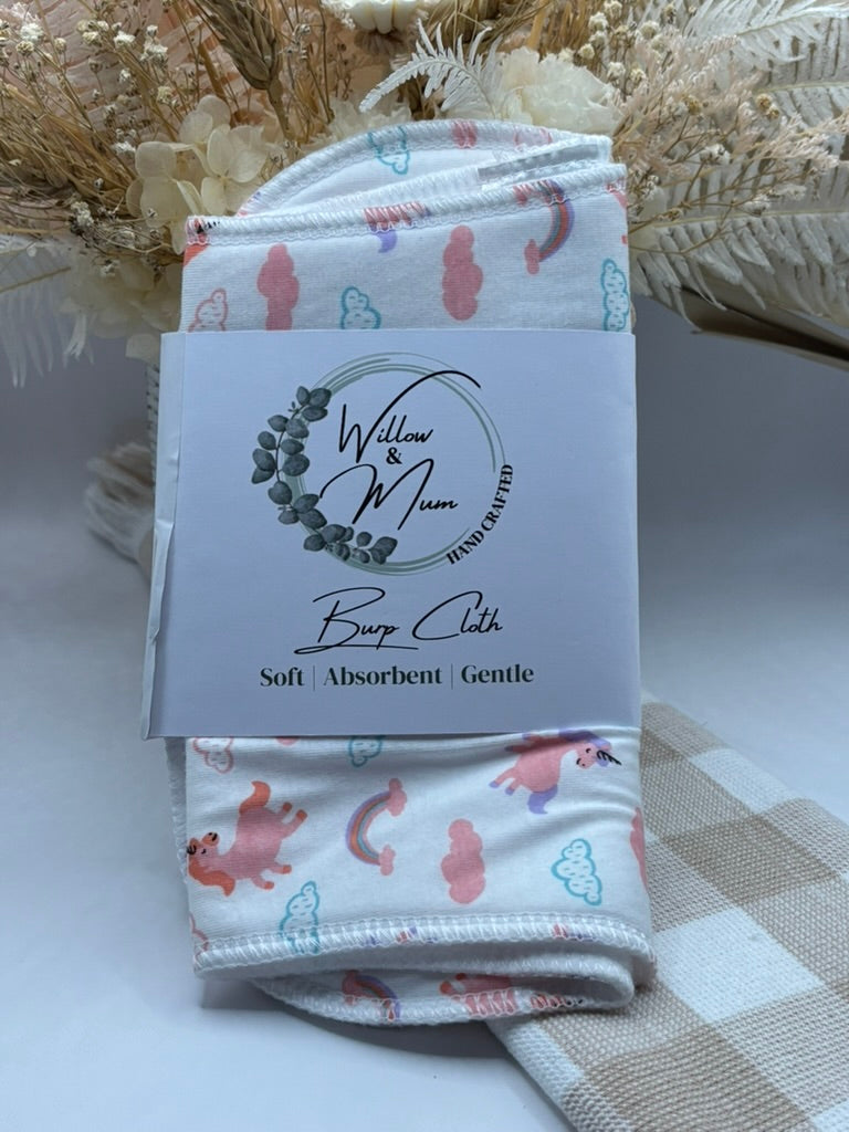 Baby Burp Cloth | Unicorn