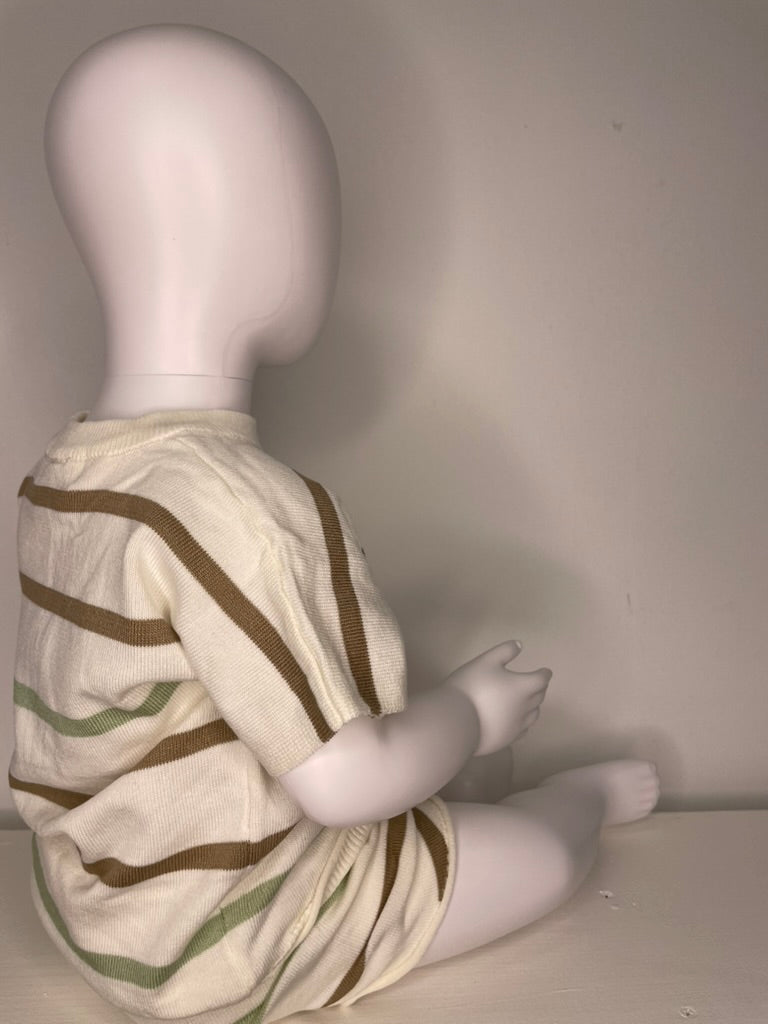 Striped Knit 2pcs Summer set