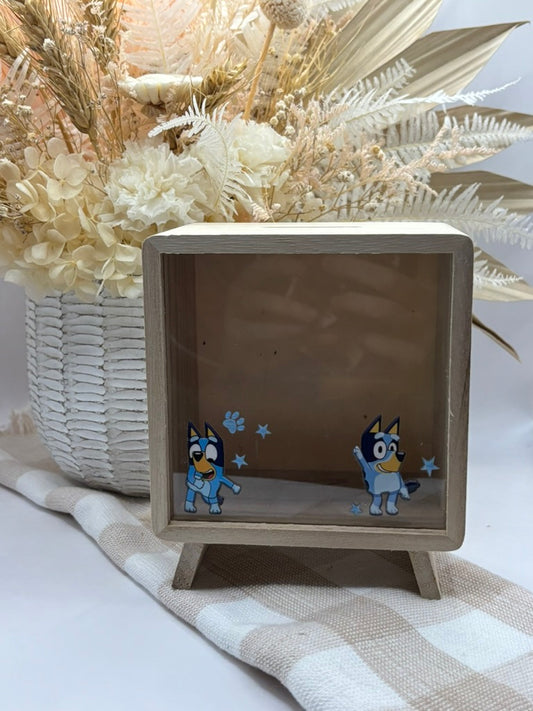 Tv Money Box |Blue Dog