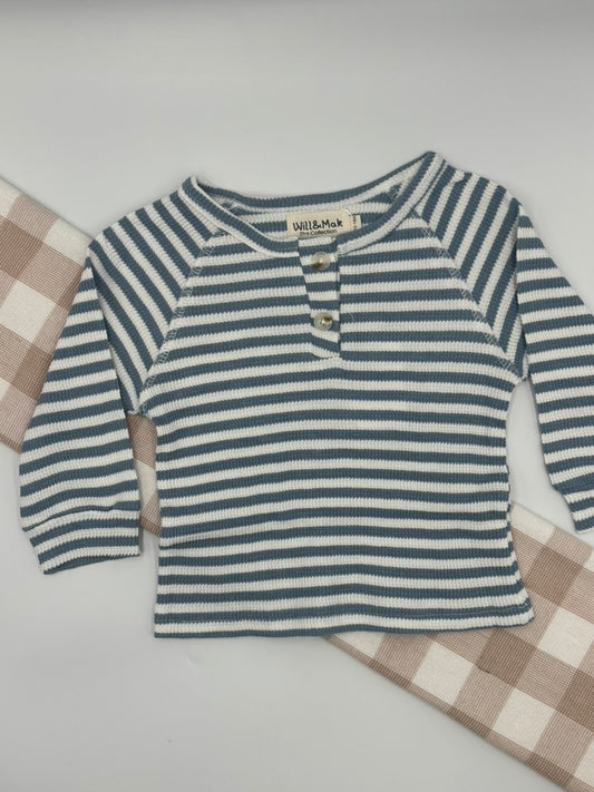 Waffle Shirt | Blue Stripes.