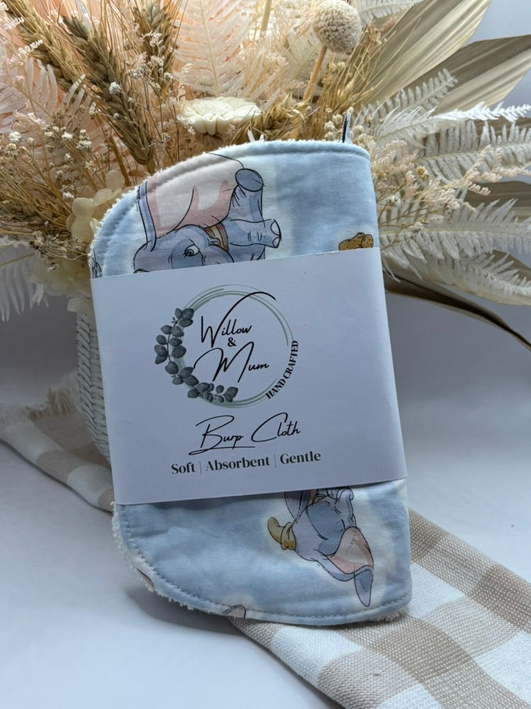 Baby Burp Cloth | Elephant