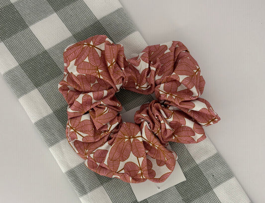 XL Hair Scrunchie | Pink Flowers