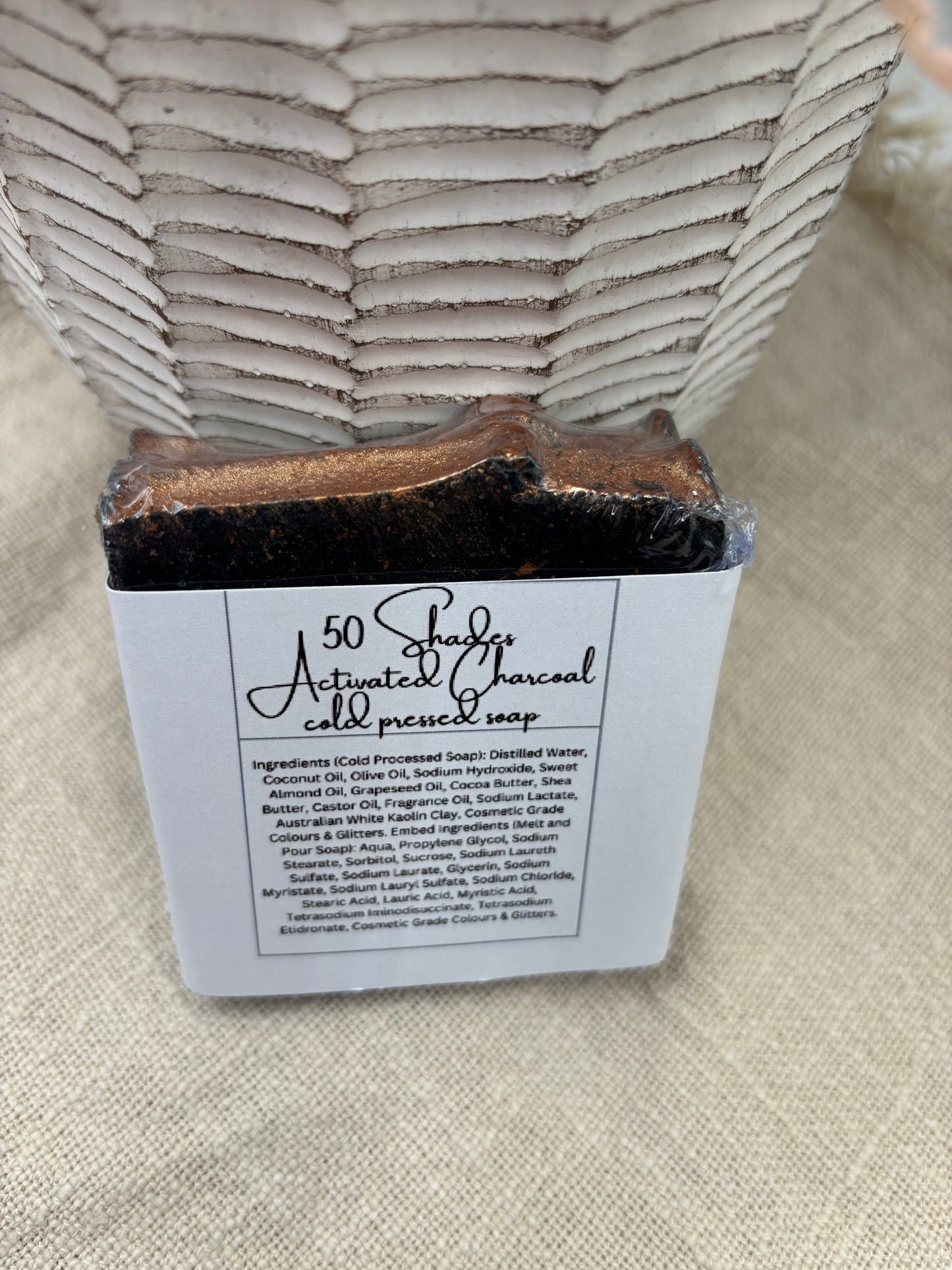 50 Shades Activated Charcoal Cold Pressed Soap