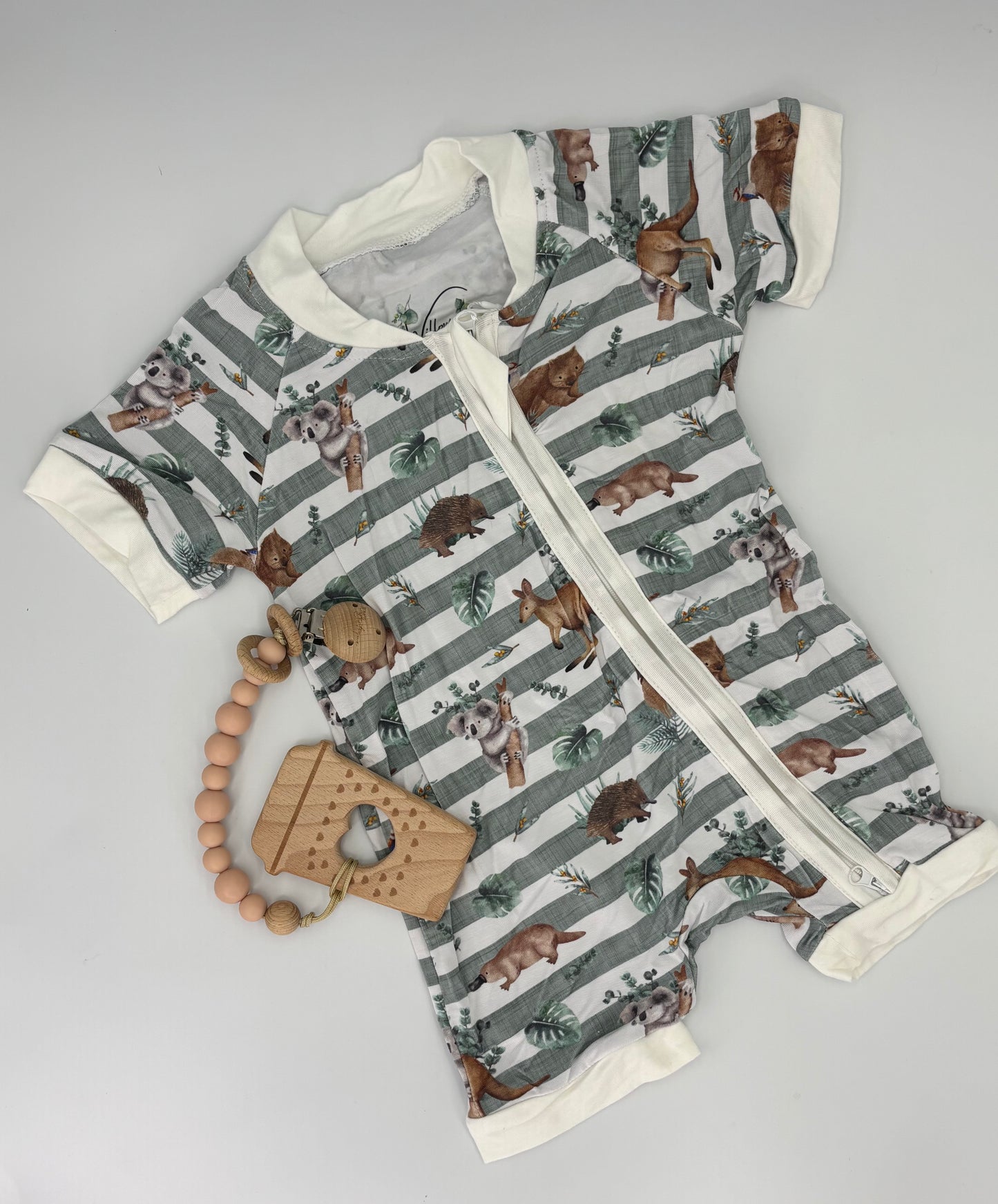 Bamboo Romper Aussie Animals