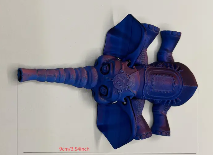 3D Printed | Bubba Elephant | Purple