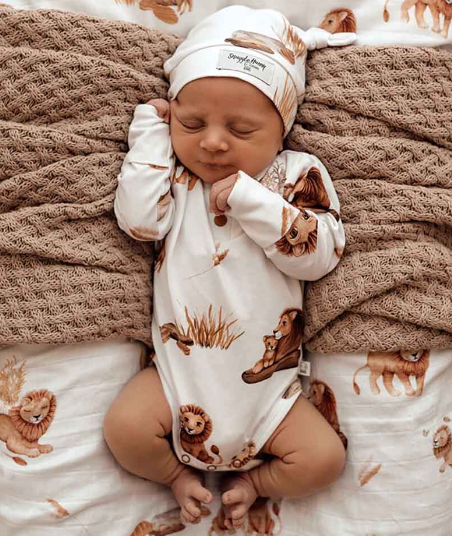 Lion Long Sleeve Organic Bodysuit