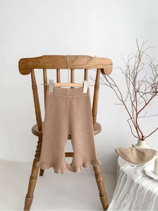 Knit Flares | Caramel