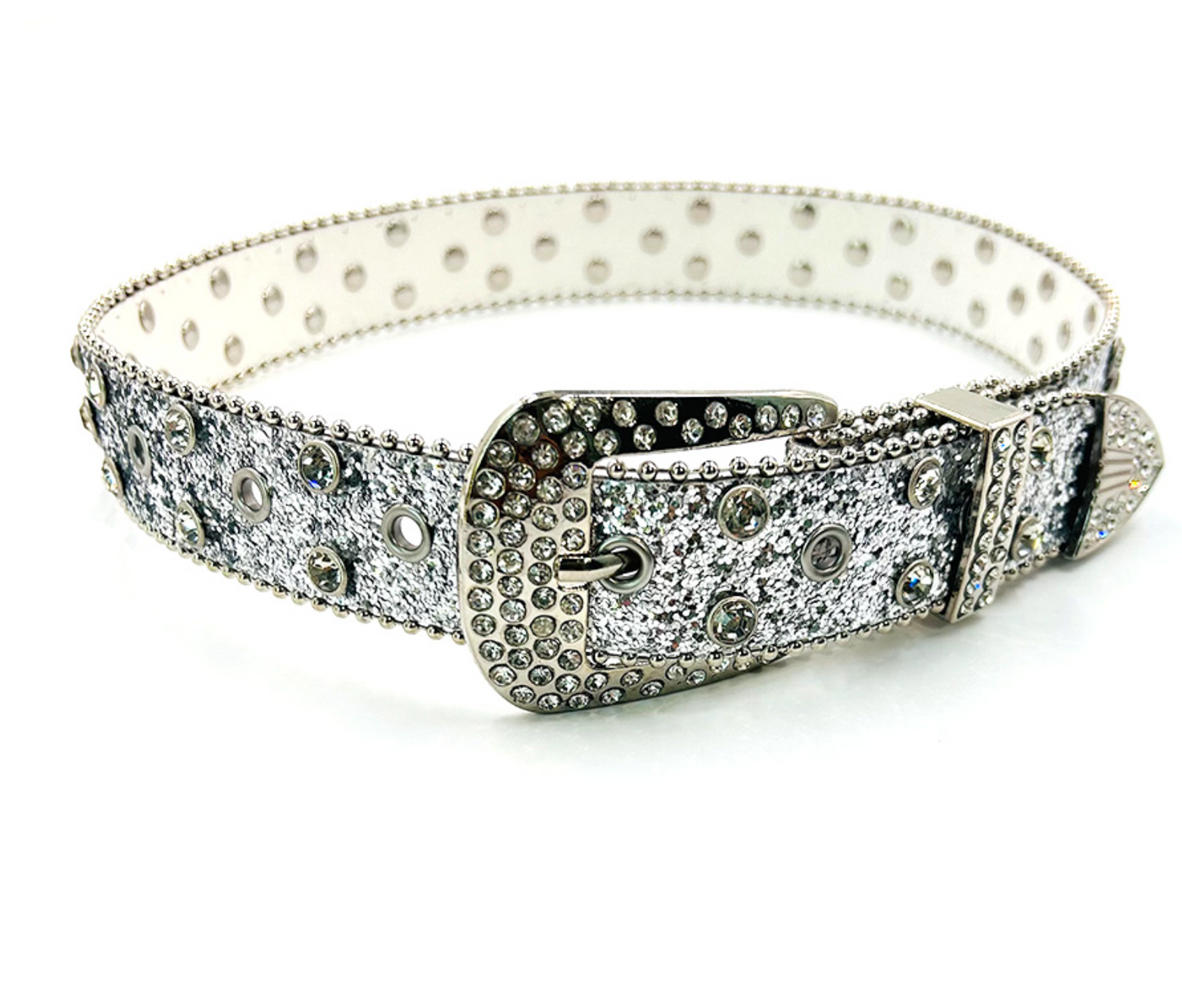 Rhinestone Belt | Silver
