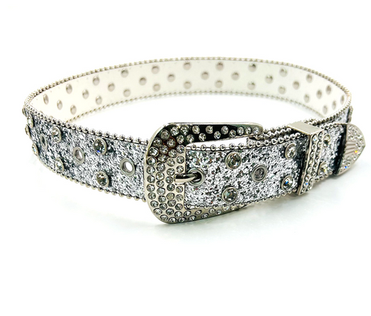 Rhinestone Belt | Silver