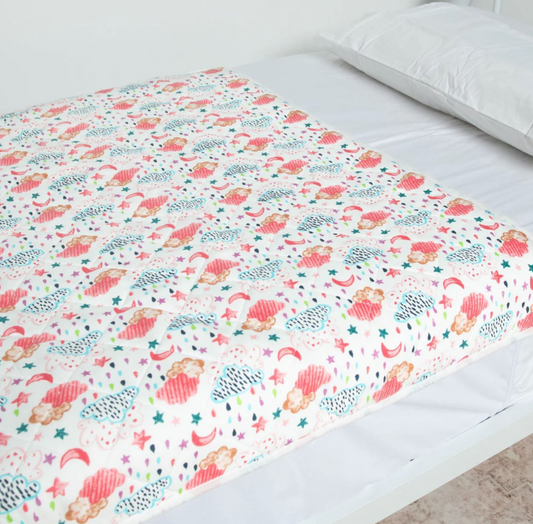 Spewy - Bed Mat - Single/King Single Rainclouds
