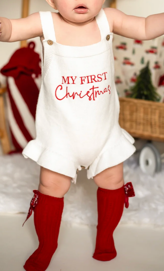 My First Christmas Romper
