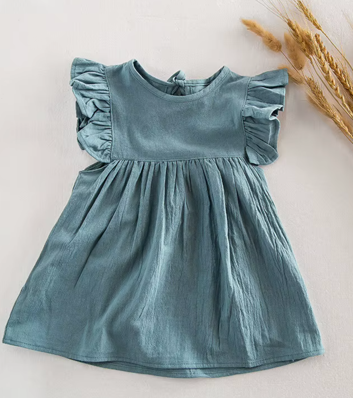 Ruffle Dress | Green