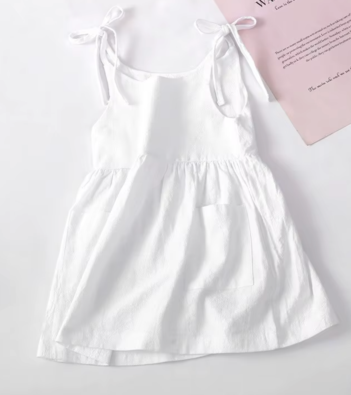 Bows up Dress | White