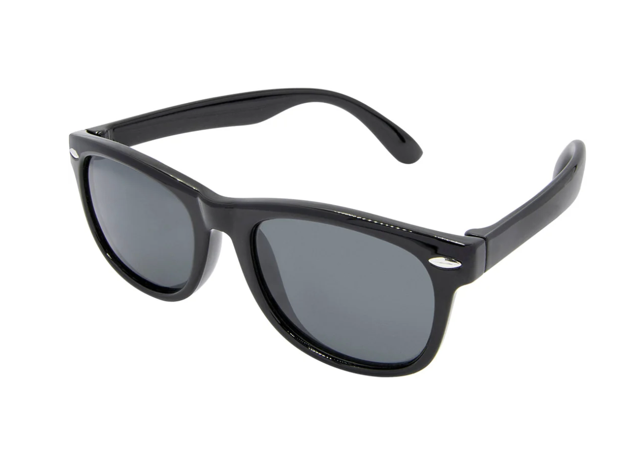 Black Zephyr Polarised Wayfarer Sunglasses (Kids)