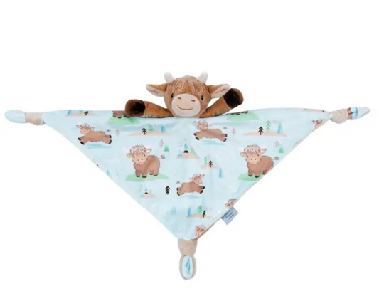 Mary Meyer Hetty Highland Cow Character Blanket