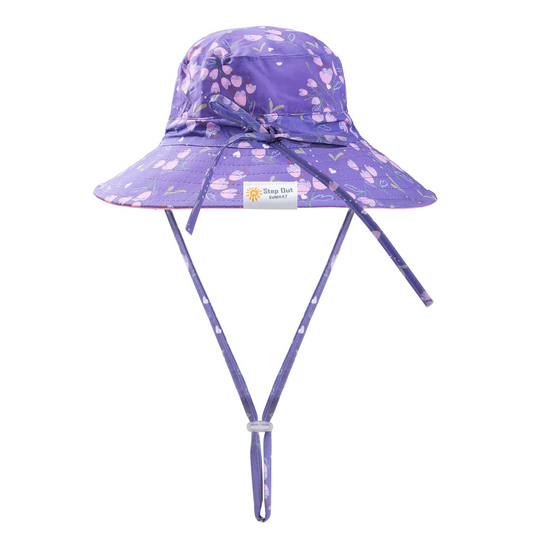 Sun Hat Purple Lily