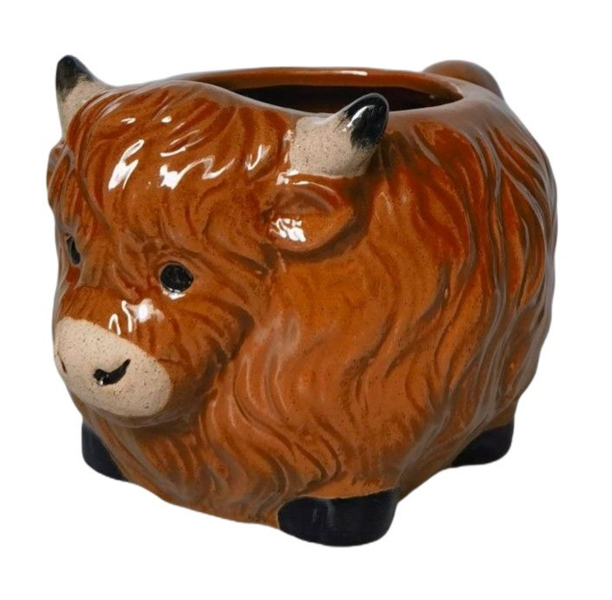 Highland Cow Mug Brown 10cm
