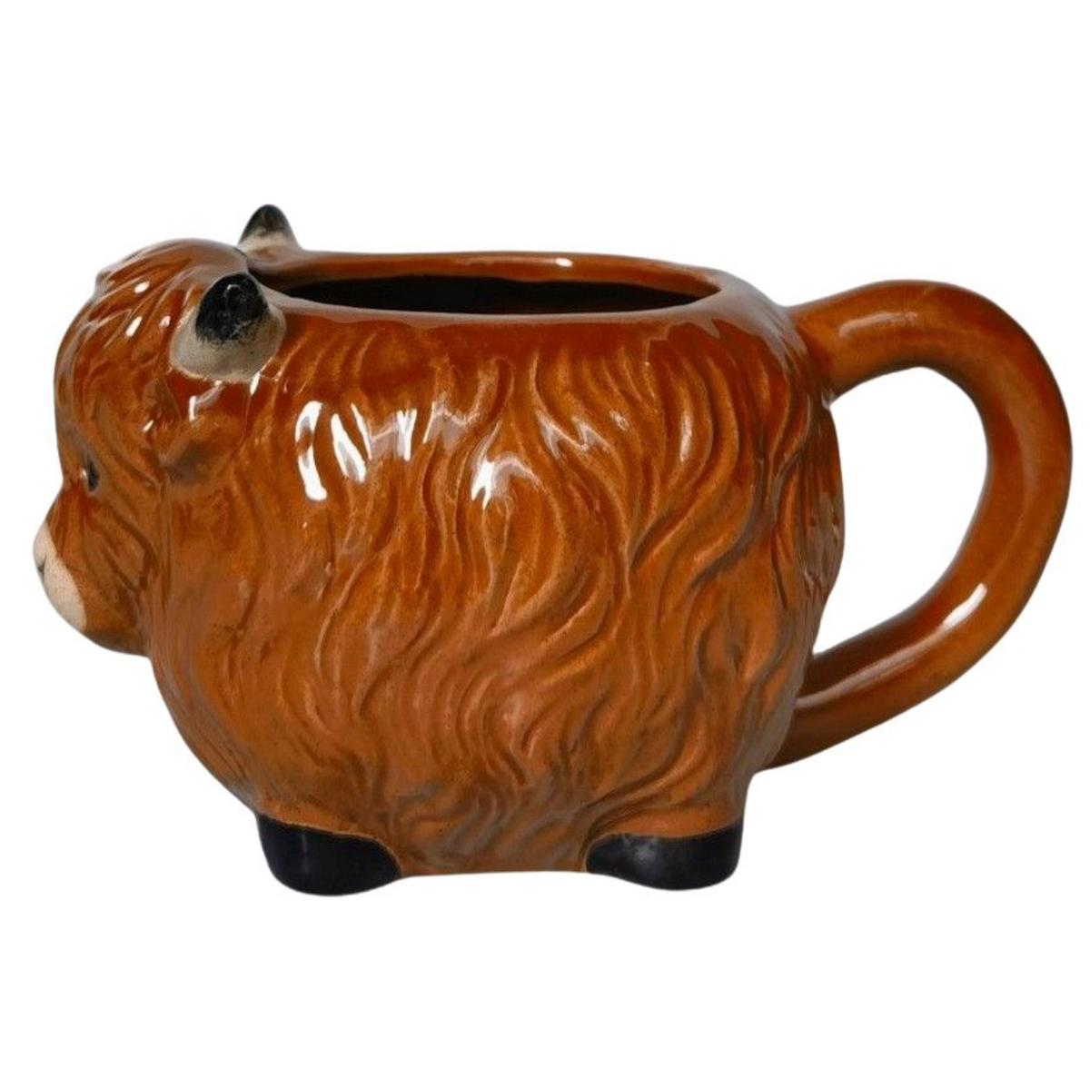 Highland Cow Mug Brown 10cm