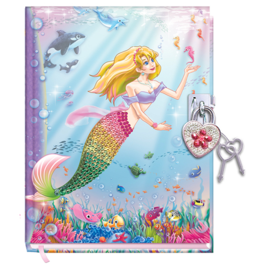 Diary with Lock Mermaid