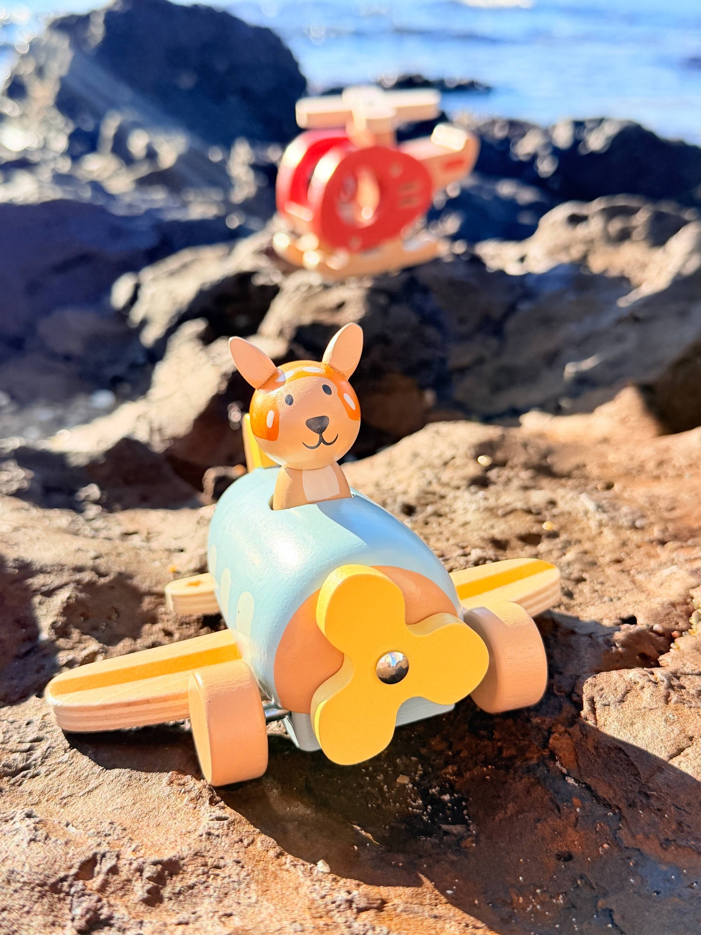 Onya Kids Wooden Kangaroo Airplane
