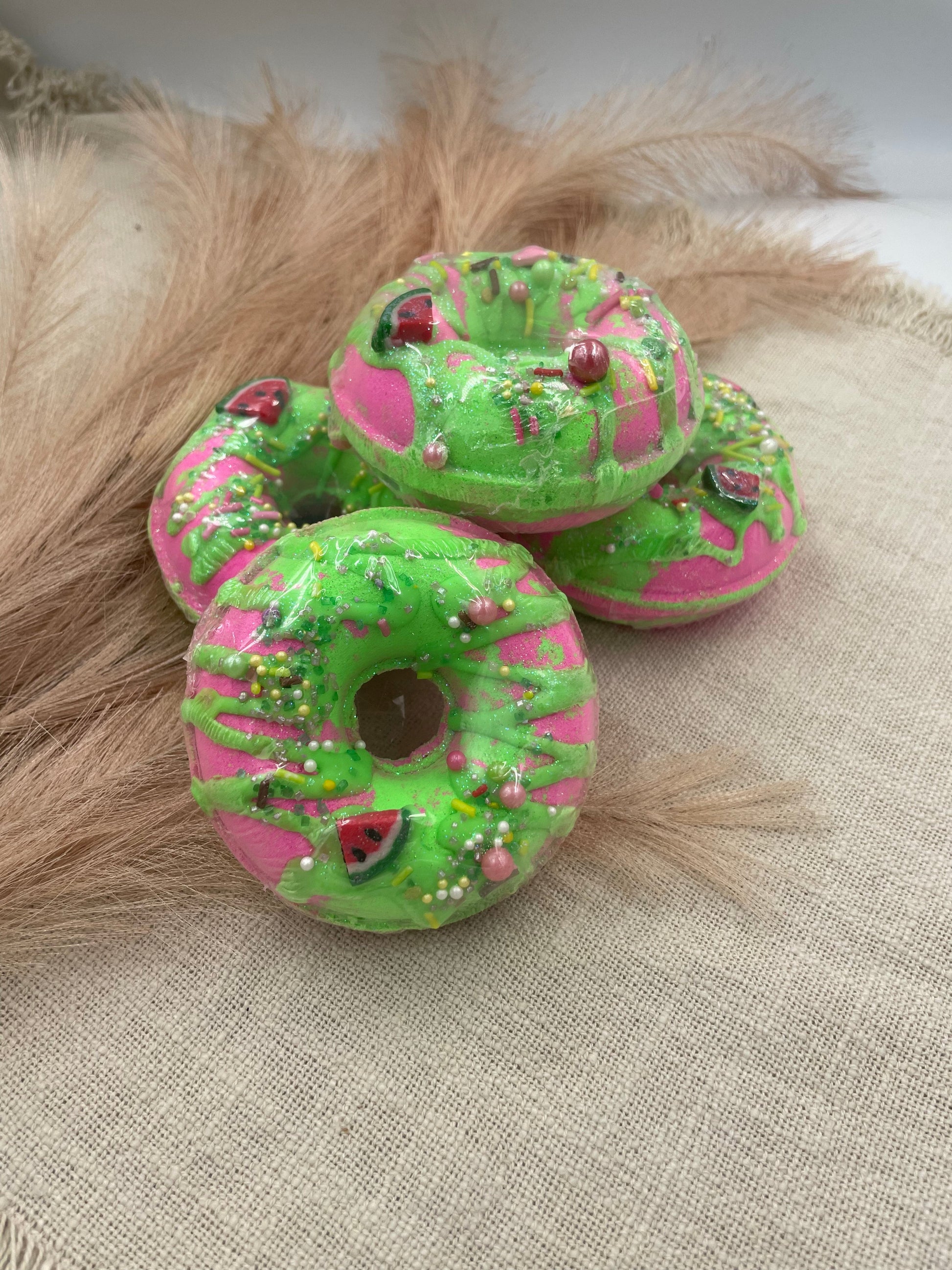 Watermelon Doughnut bath bomb