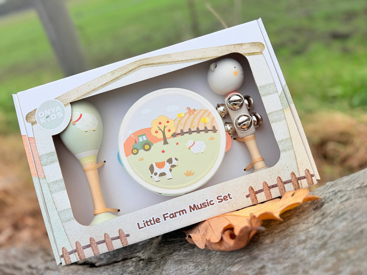 Onya Kids 3pcs Farm Music Set-Autumn (Sheep)