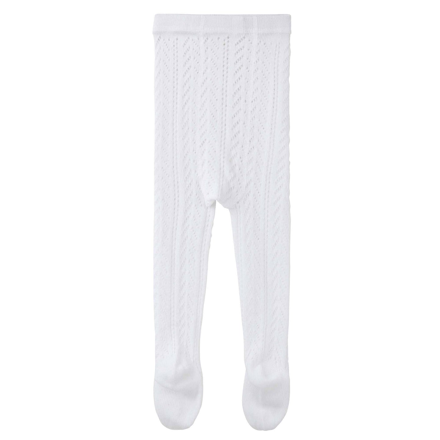 Textured Knit Tights - Ivory