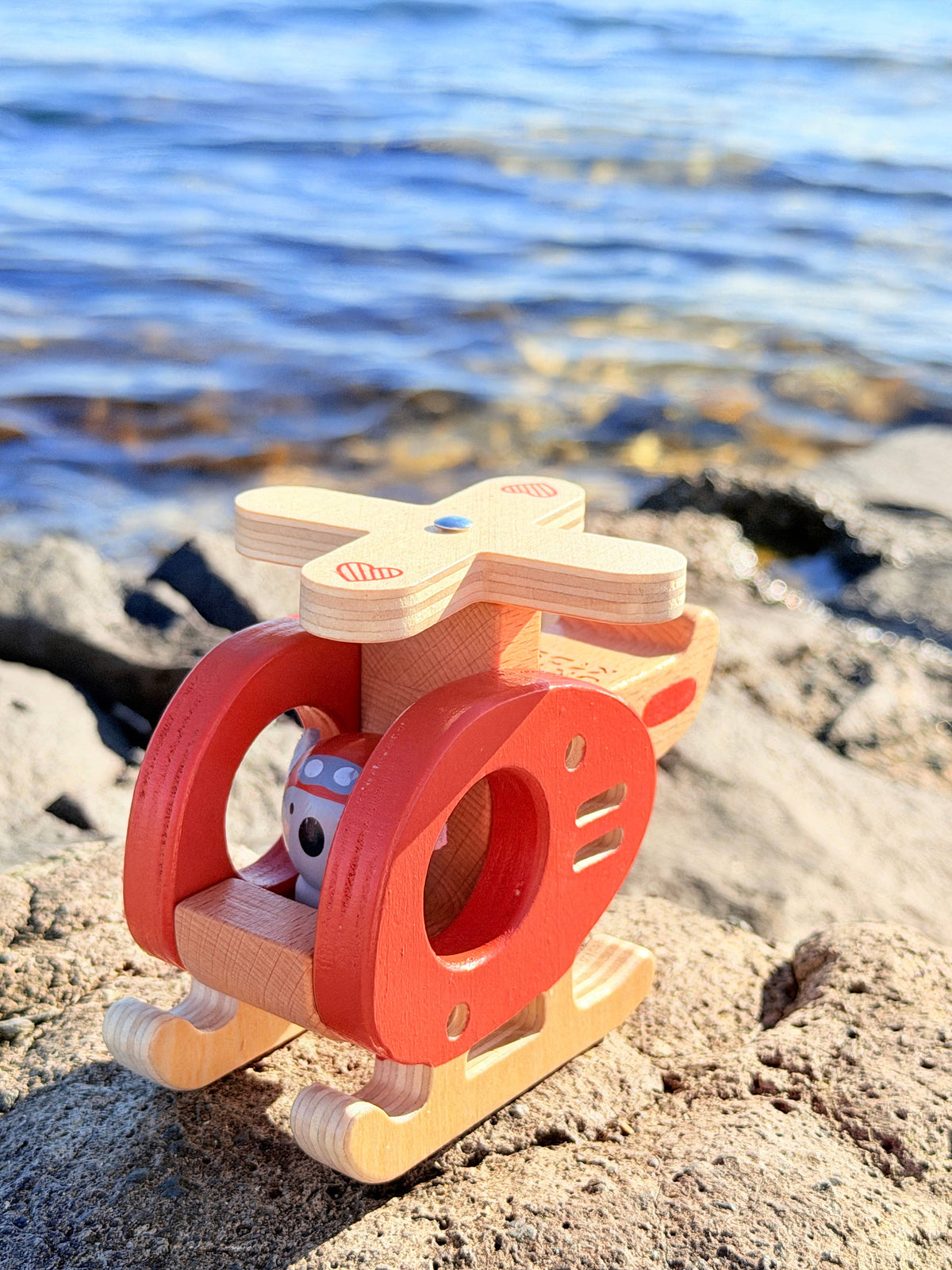 Onya Kids Wooden Koala Helicopter