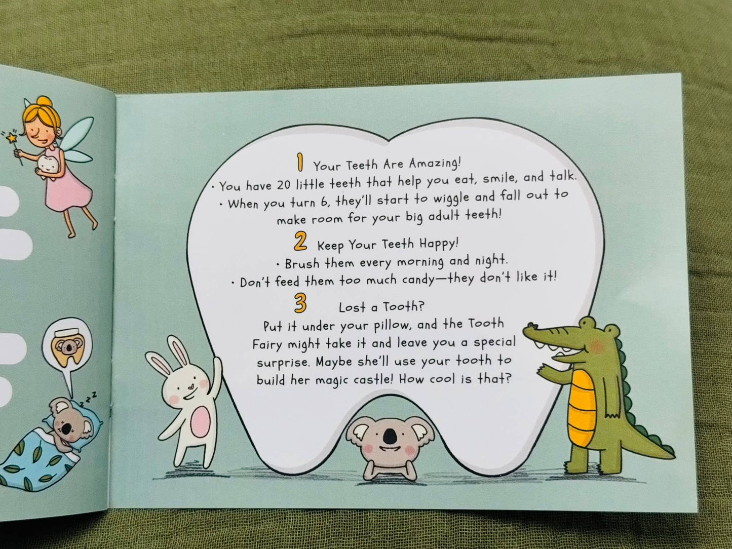 Wooden Happy Teeth Duo with Story Book-Crocodile