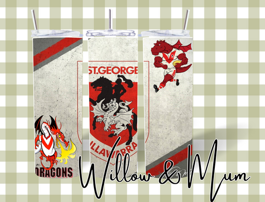 20oz Straight Tumbler | NRL | St. George