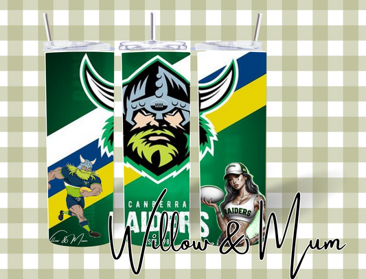 20oz Straight Tumbler | NRL | Raiders