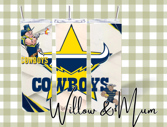 20oz Straight Tumbler | NRL | Cowboys
