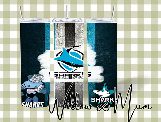 20oz Straight Tumbler | NRL | Sharks