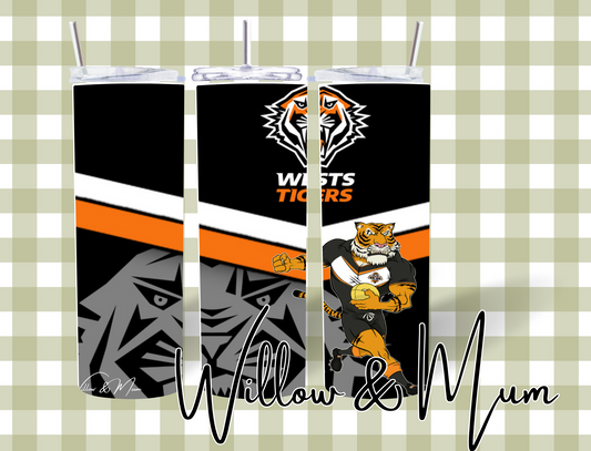 20oz Straight Tumbler | NRL | West Tigers