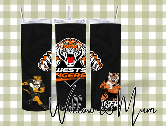 20oz Straight Tumbler | NRL | West Tigers