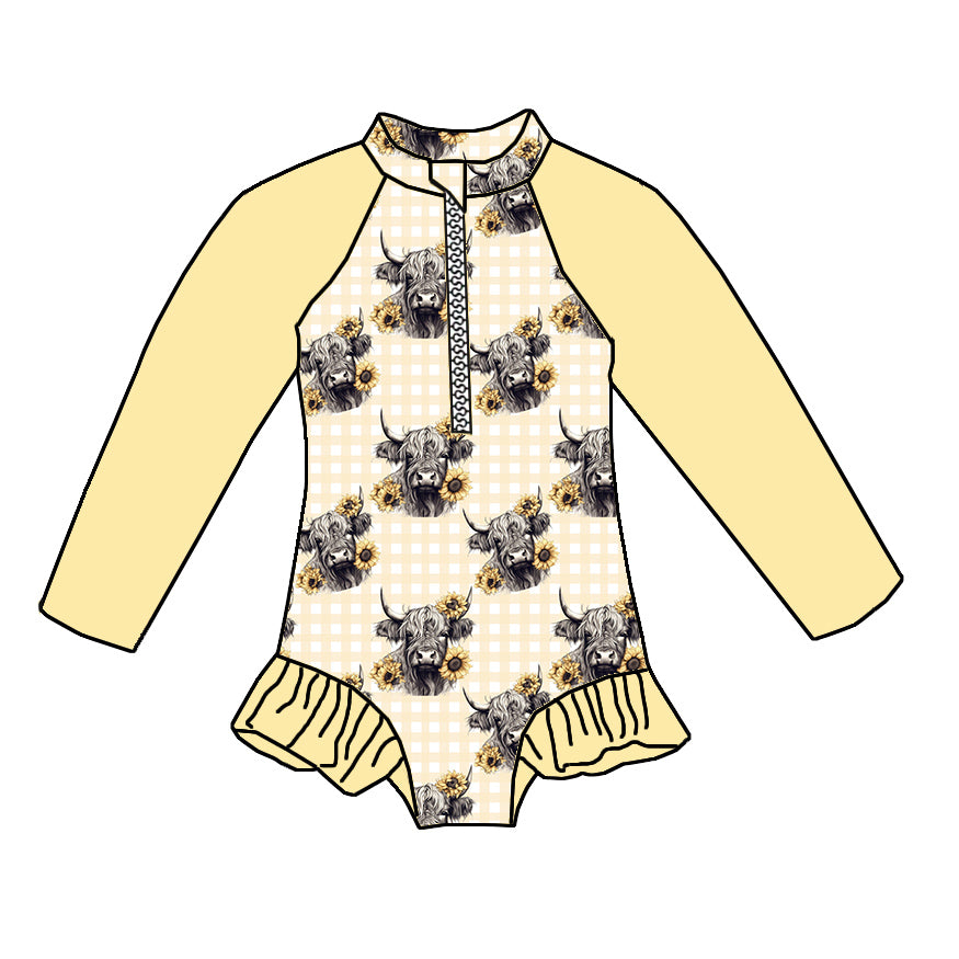 Swimmers Yellow Cows